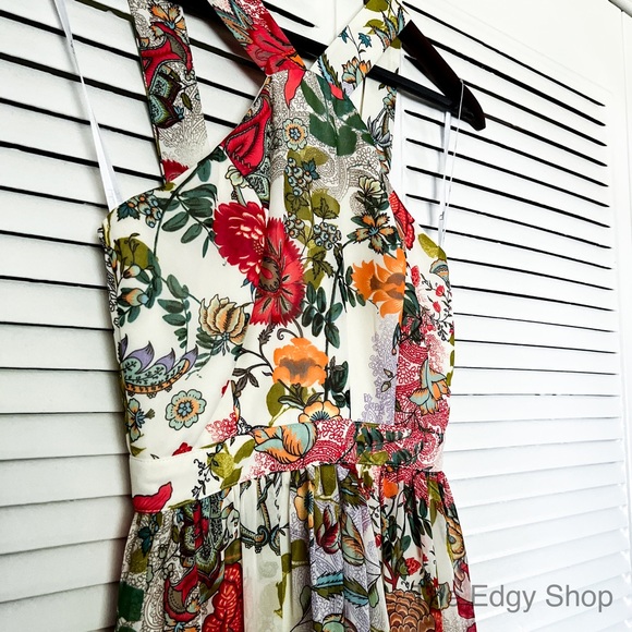 Lulus | Lilja Cream Floral Print Maxi Dress - Picture 3 of 8